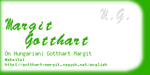 margit gotthart business card